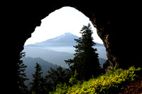 Mount Jefferson view from inside Boca Cave