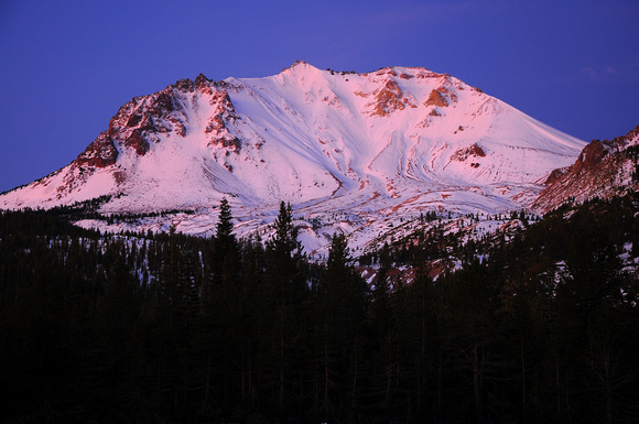 Mt. Lassen just before sunrise