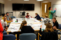 Class of 2012 in late night homework session