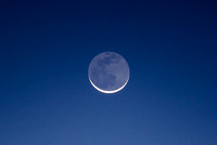 New Moon with Earthshine, Oct 15, 2020
