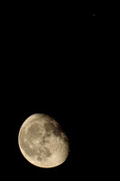 Moon and Full Mars, Sept 5, 2020
