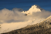 Three-Fingered Jack peeking through the clouds