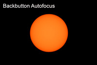 Sun photos - Manual Focus Test #2
